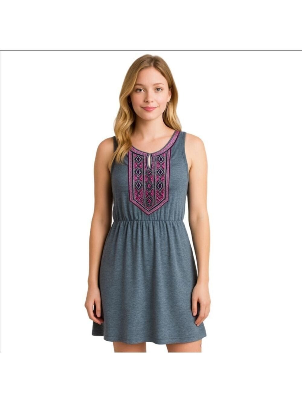 Under Skies Adamina Knit Dress Blue Large